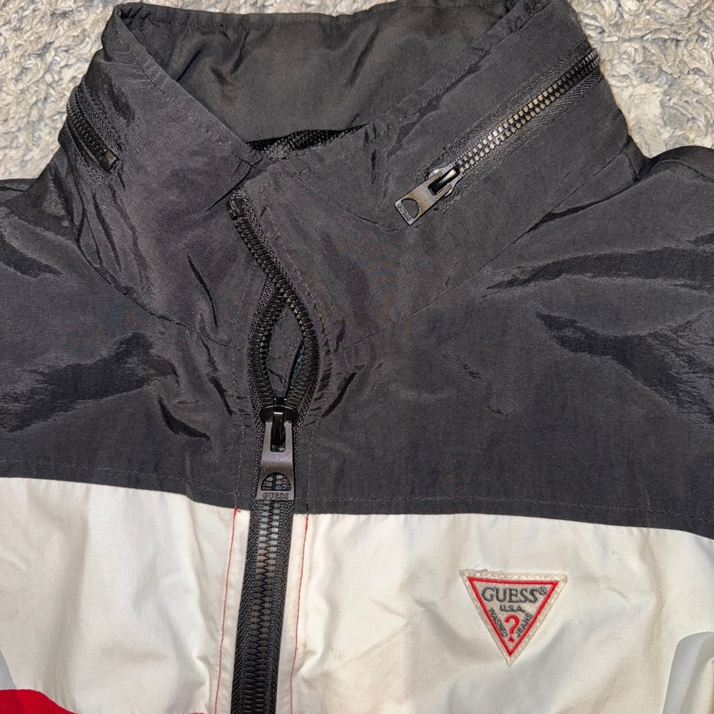 Guess Tri-Color Zip-Up Jacket - Picture 2 of 4